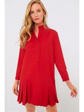 Tuckernuck Red Crepe Tate Dress